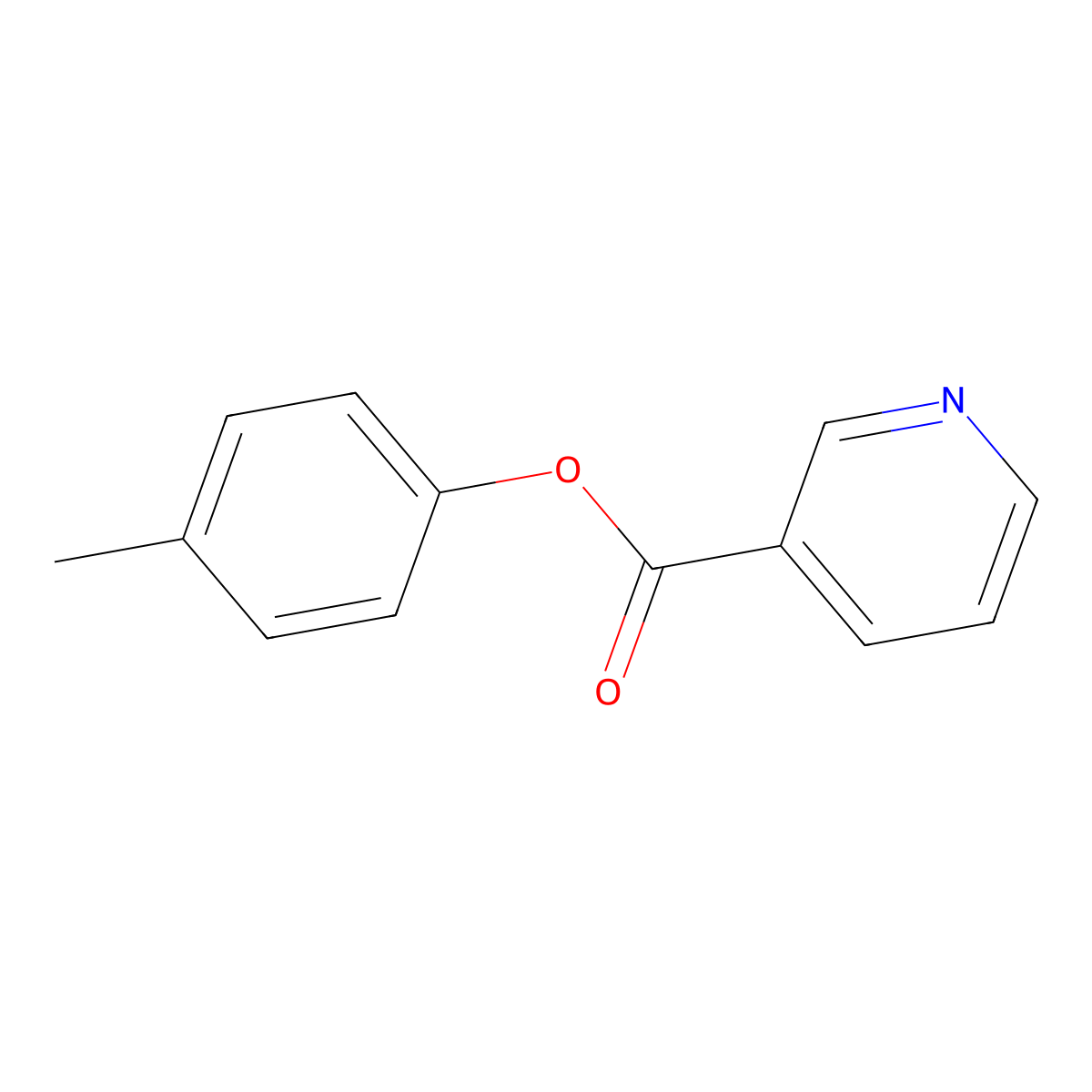 4-Methylphenyl pyridine-3-carboxylate molecular structure, CAS 3468-51-7