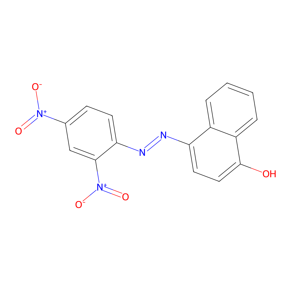 4-(2,4-Dinitrophenylazo)-1-naphthol molecular structure, CAS 3468-62-0