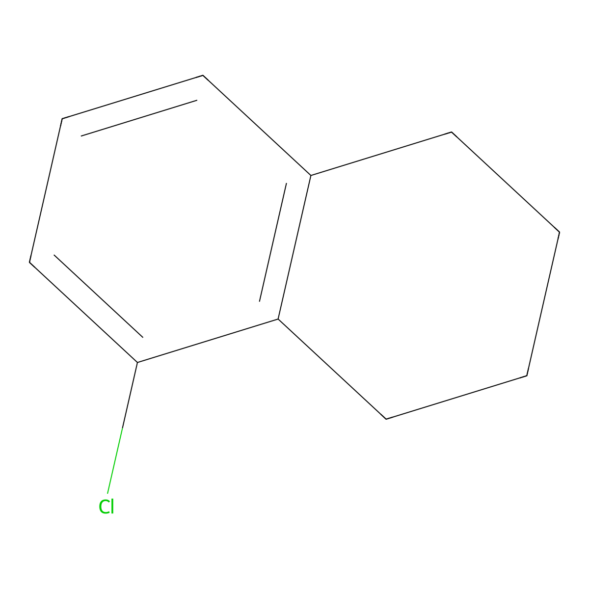 5-Chloro-1,2,3,4-tetrahydronaphthalene molecular structure, CAS 3468-80-2