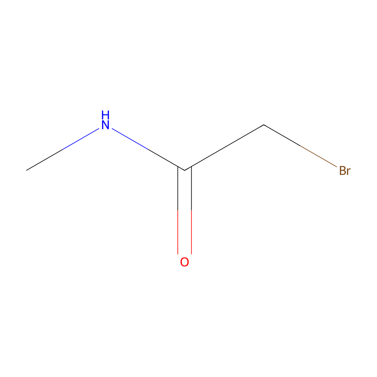 2-Bromo-N-methylacetamide molecular structure, CAS 34680-81-4