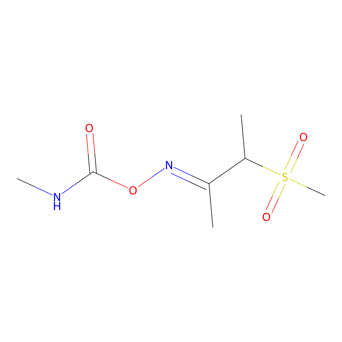 Butoxycarboxim molecular structure, CAS 34681-23-7