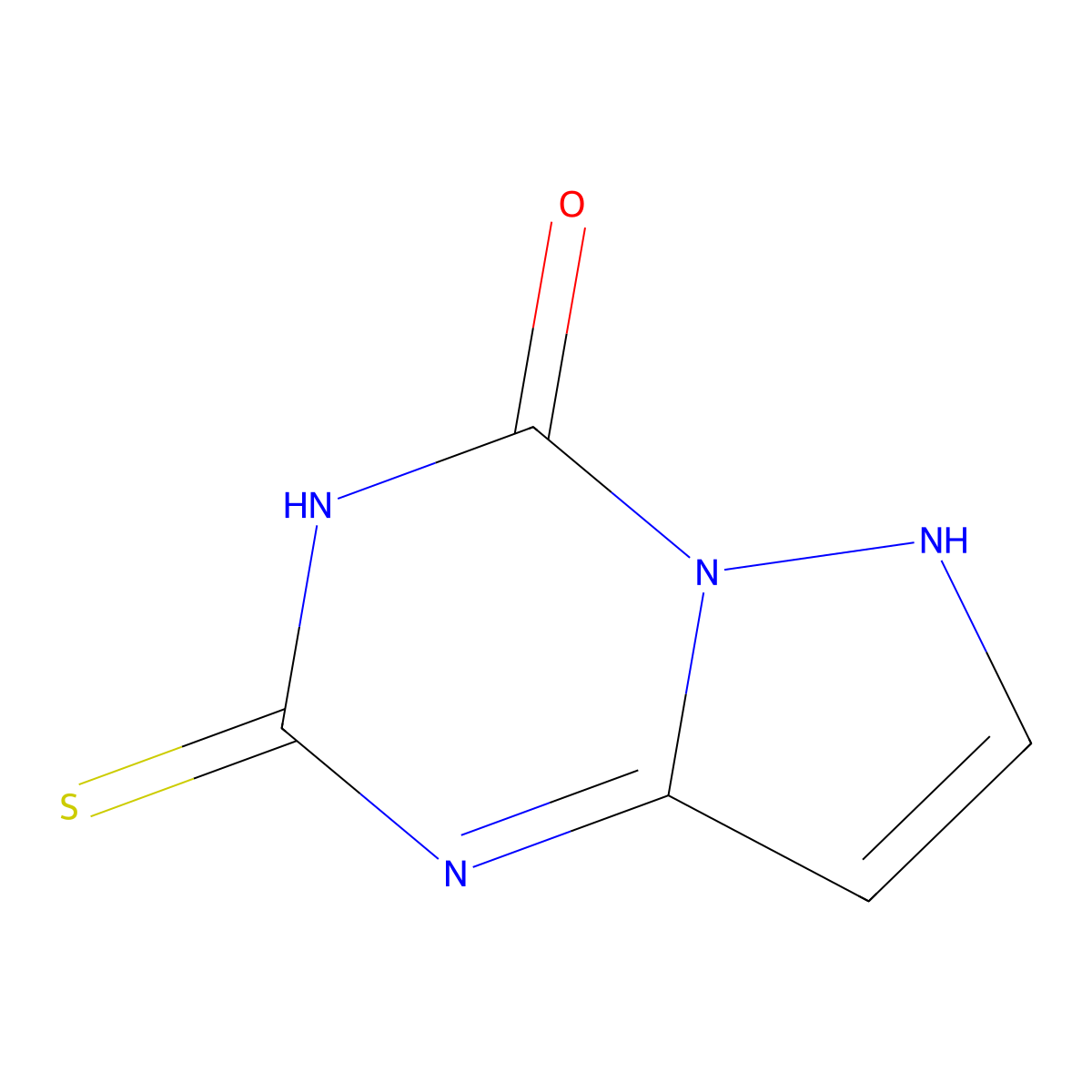 2-thioxo-2,3-dihydropyrazolo[1,5-a][1,3,5]triazin-4(1H)-one molecular structure, CAS 34682-99-0
