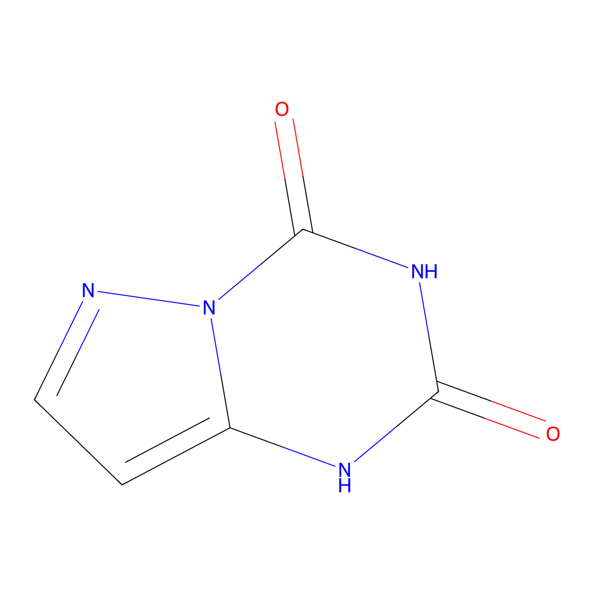 Pyrazolo[1,5-a][1,3,5]triazine-2,4-diol molecular structure, CAS 34683-40-4