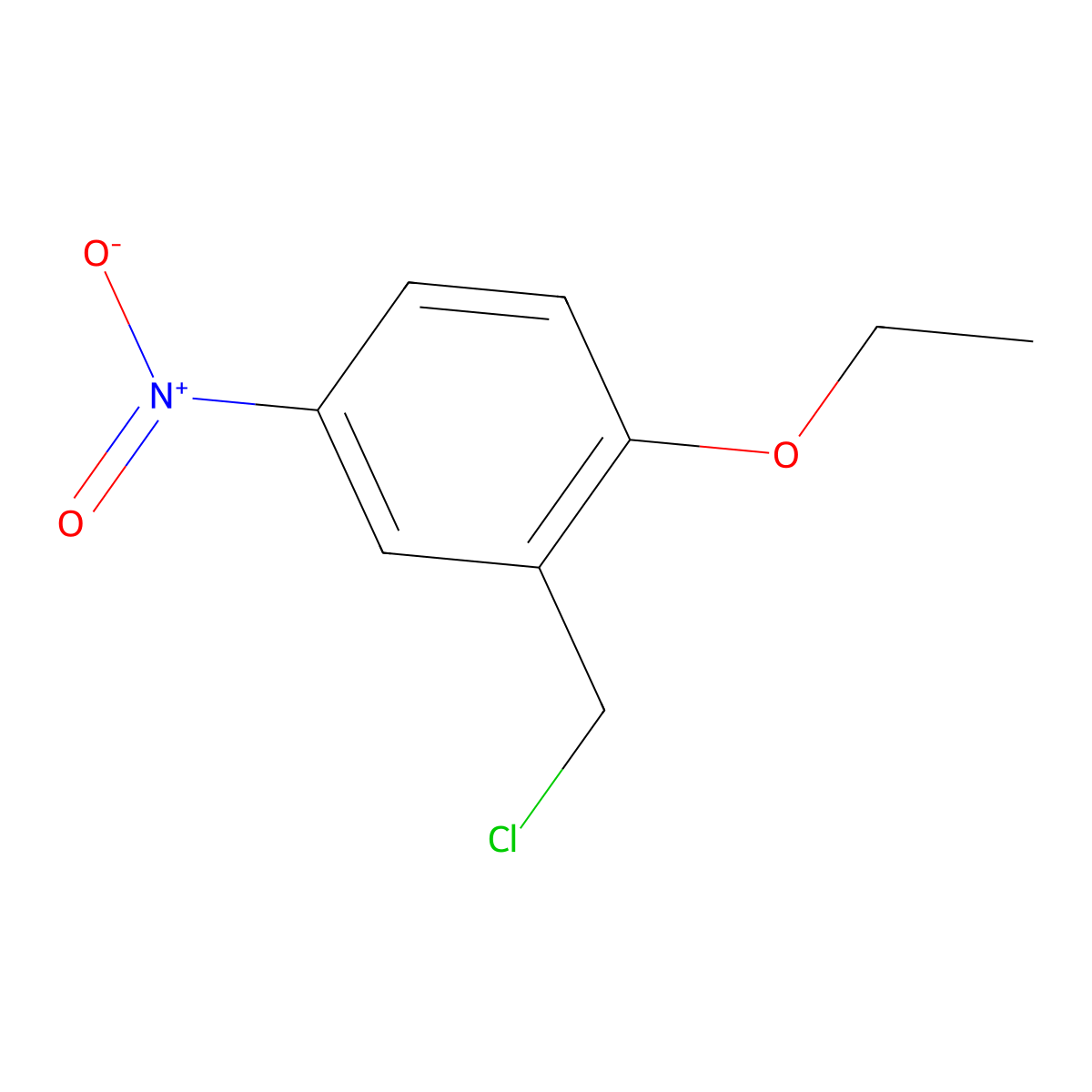 2-(Chloromethyl)-1-ethoxy-4-nitrobenzene molecular structure, CAS 34683-98-2