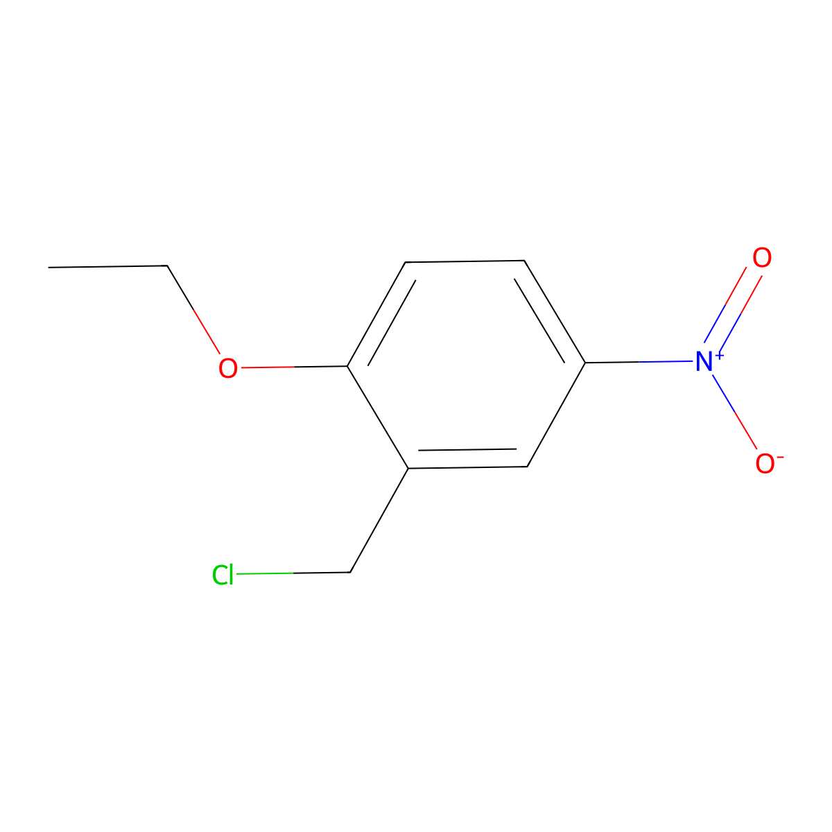 2-(Chloromethyl)-1-ethoxy-4-nitrobenzene molecular structure, CAS 34683-98-2