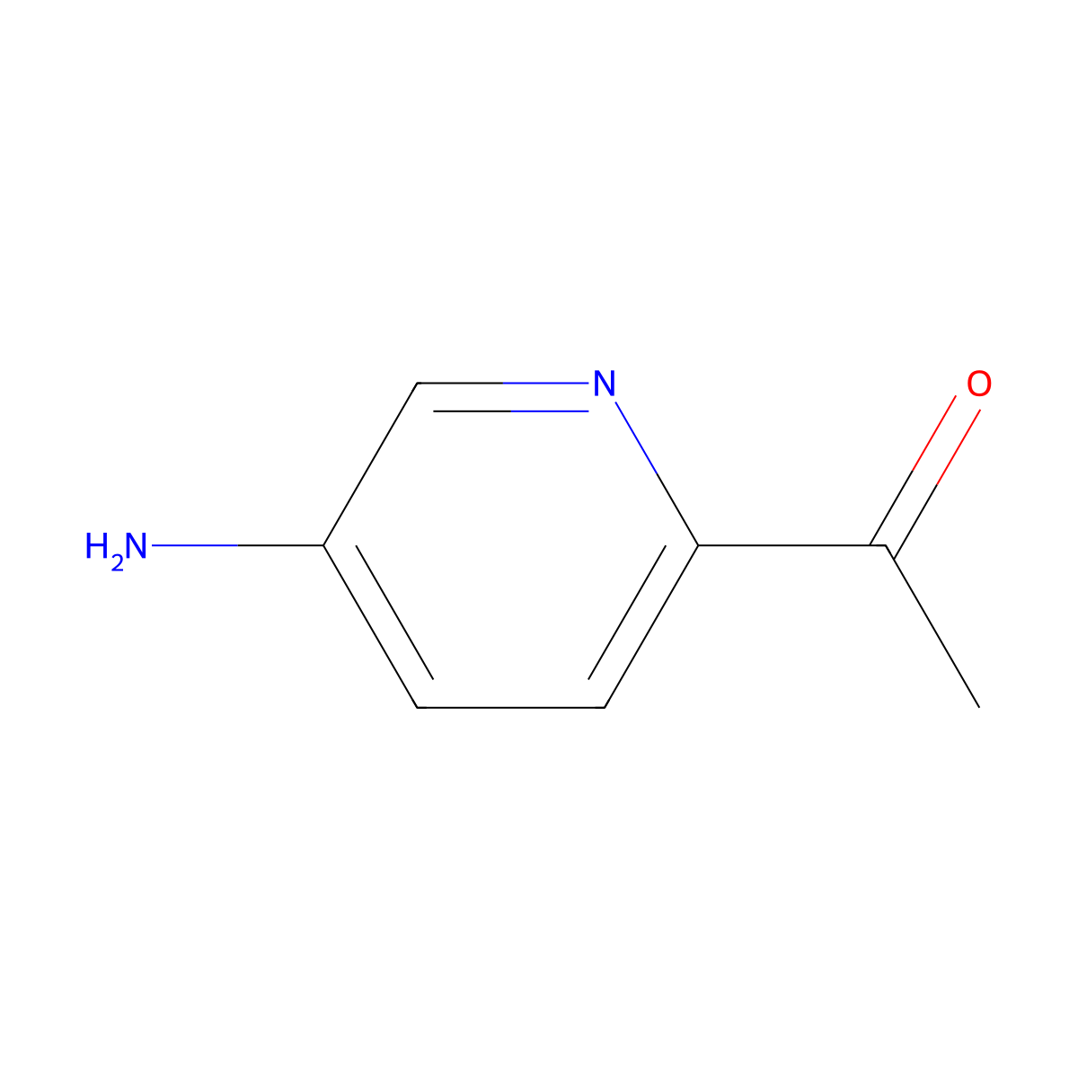 1-(5-Aminopyridin-2-yl)ethan-1-one molecular structure, CAS 34689-84-4