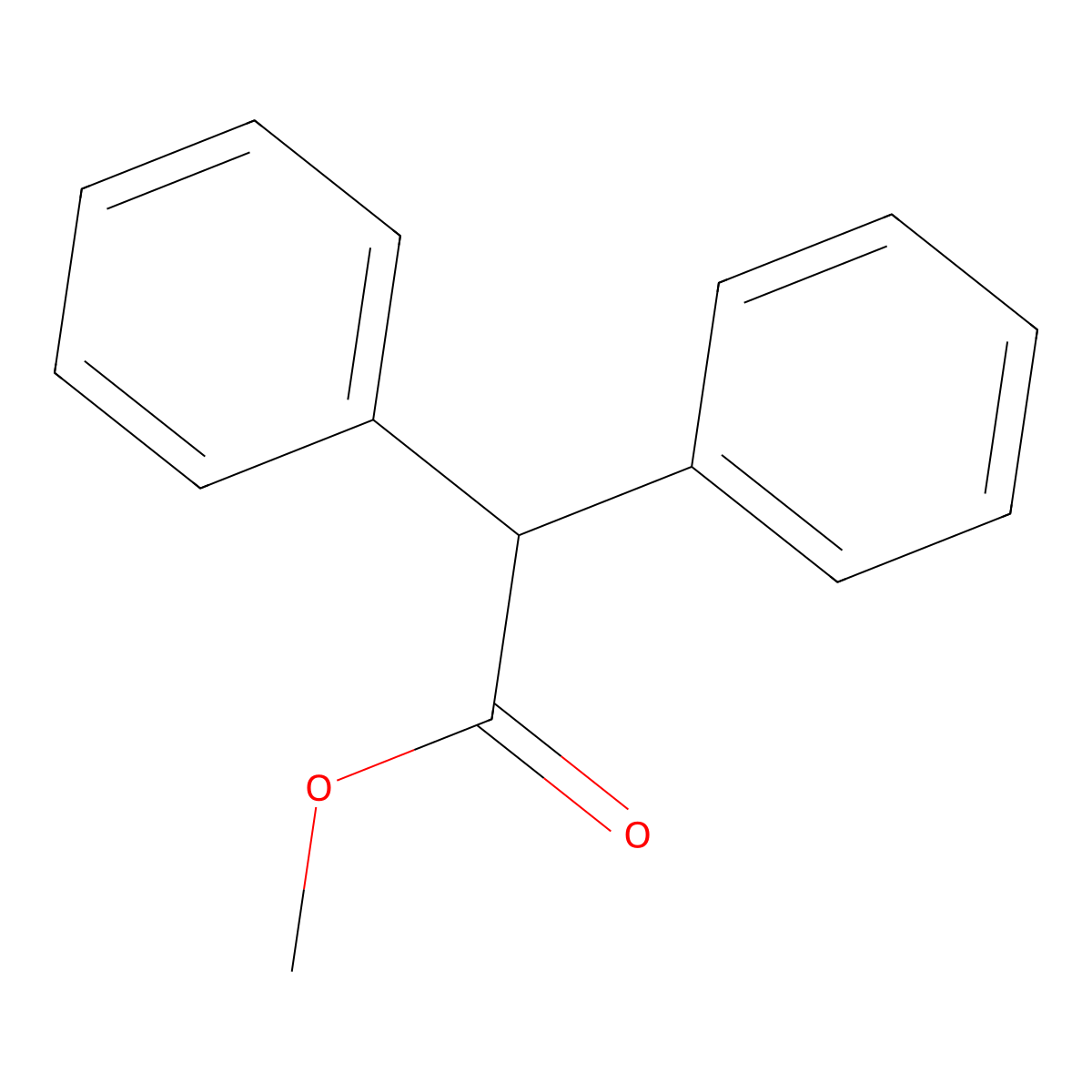 Methyl alpha-phenylbenzeneacetate molecular structure, CAS 3469-00-9