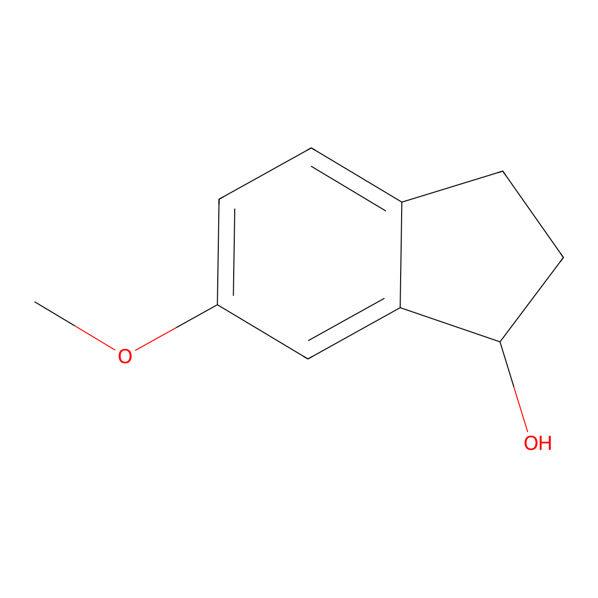 6-methoxy-2,3-dihydro-1H-inden-1-ol molecular structure, CAS 3469-09-8