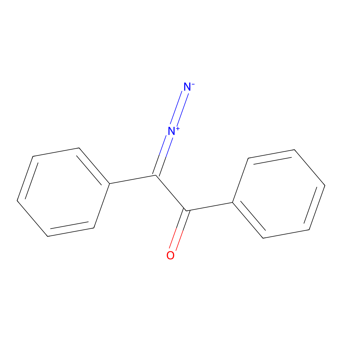 Ethanone, diazodiphenyl- molecular structure, CAS 3469-17-8