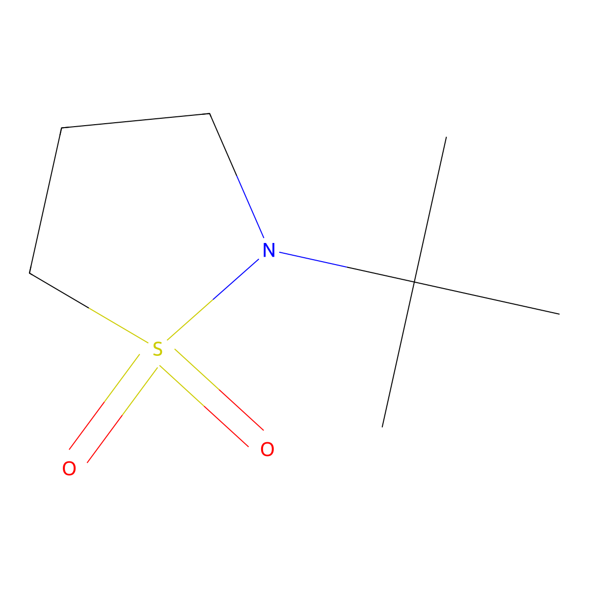 2-(tert-Butyl)isothiazolidine 1,1-dioxide molecular structure, CAS 34693-41-9
