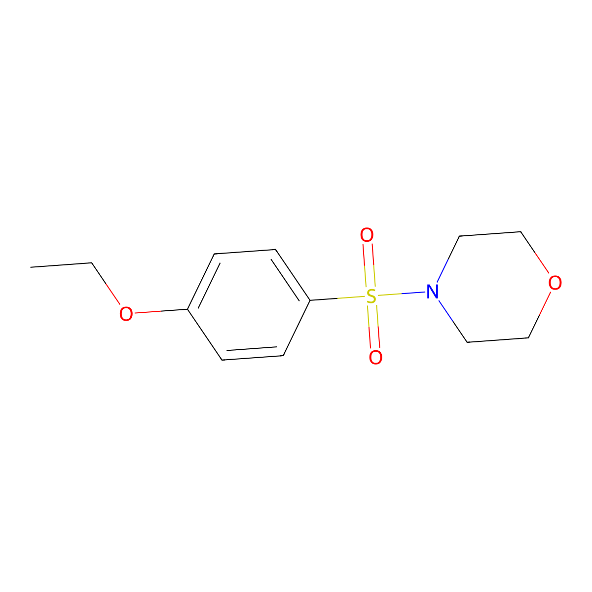 4-(4-Ethoxyphenyl)sulfonylmorpholine molecular structure, CAS 34693-63-5