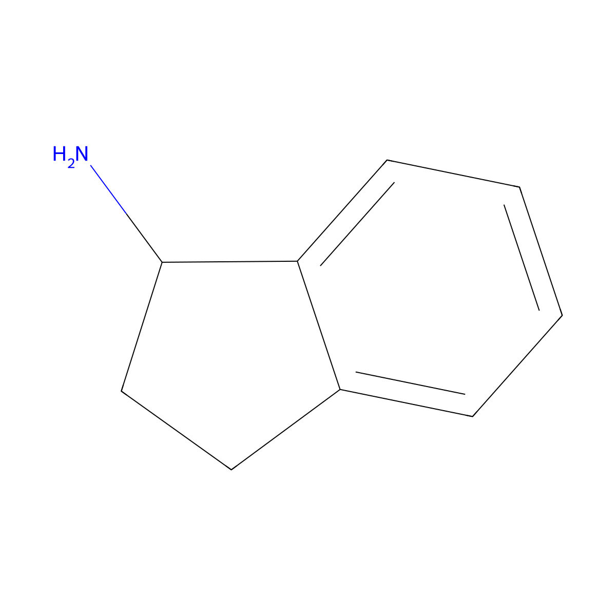(+-)-1-Aminoindan molecular structure, CAS 34698-41-4