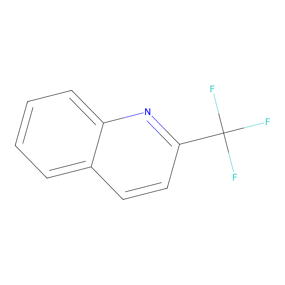 2-(Trifluoromethyl)quinoline molecular structure, CAS 347-42-2
