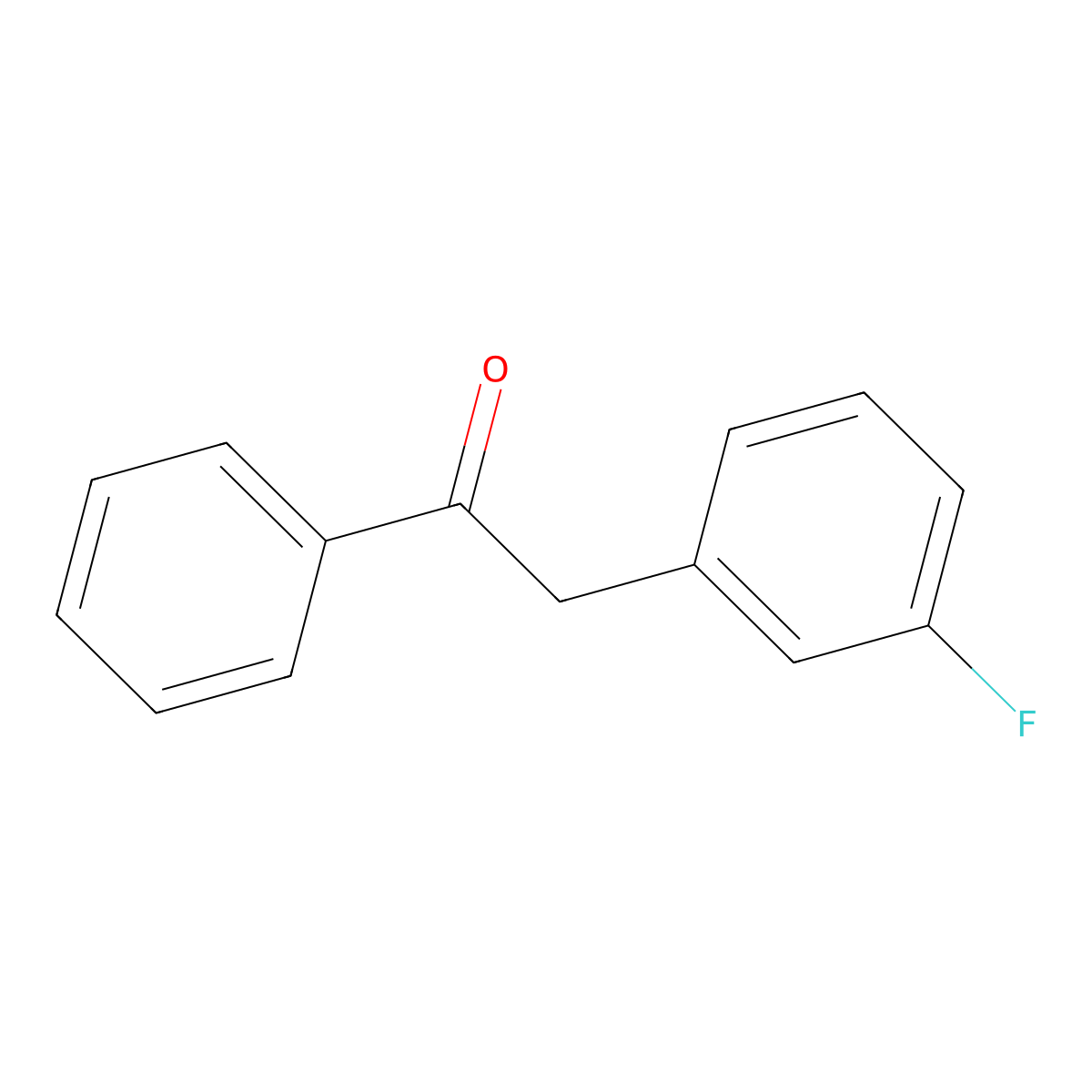 2-(3-Fluorophenyl)-1-phenylethanone molecular structure, CAS 347-90-0