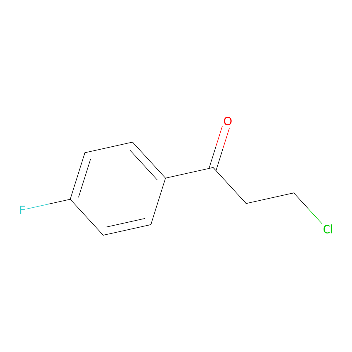 2-Chloro-4'-fluoropropiophenone molecular structure, CAS 347-93-3
