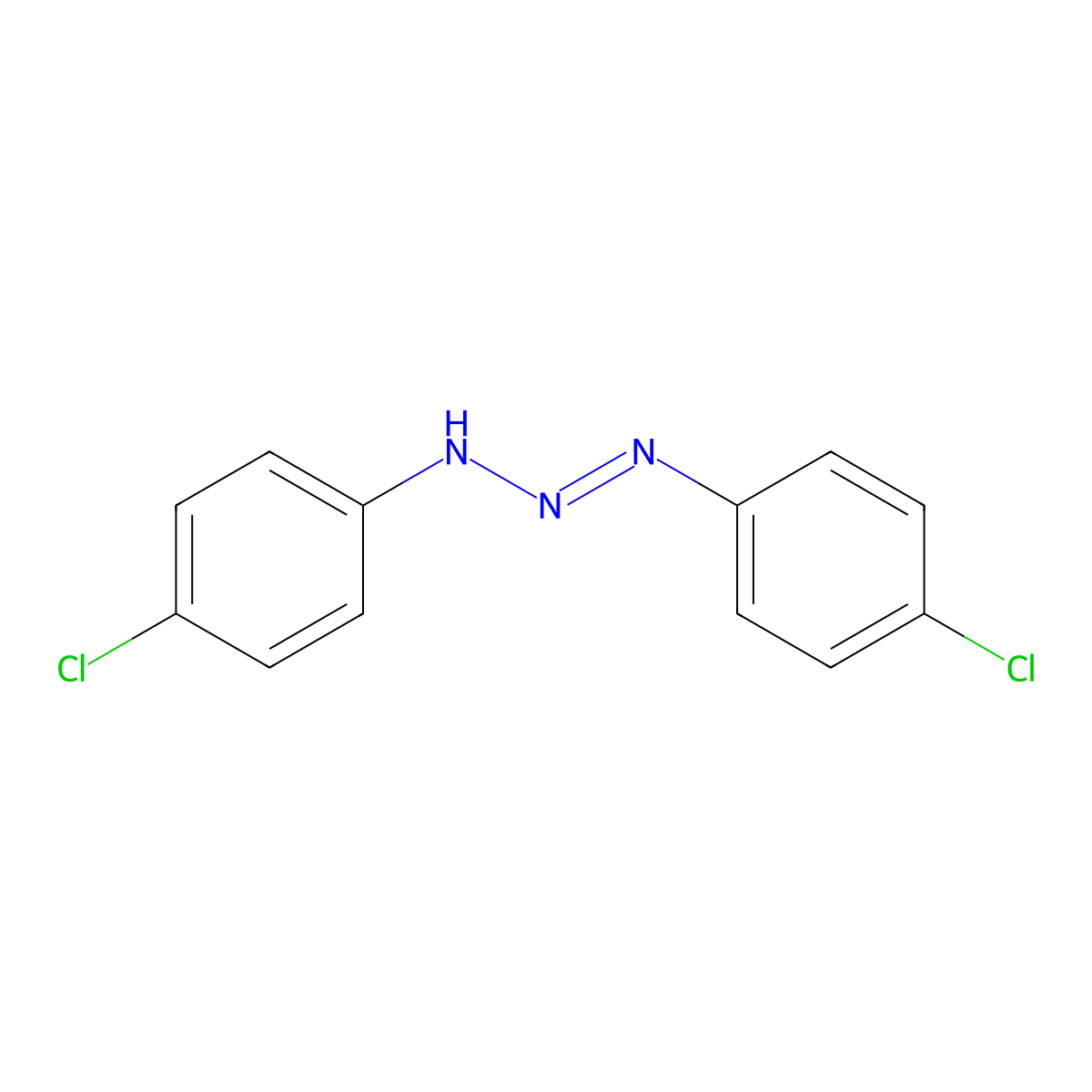 1-Triazene, 1,3-bis(4-chlorophenyl)- molecular structure, CAS 3470-39-1