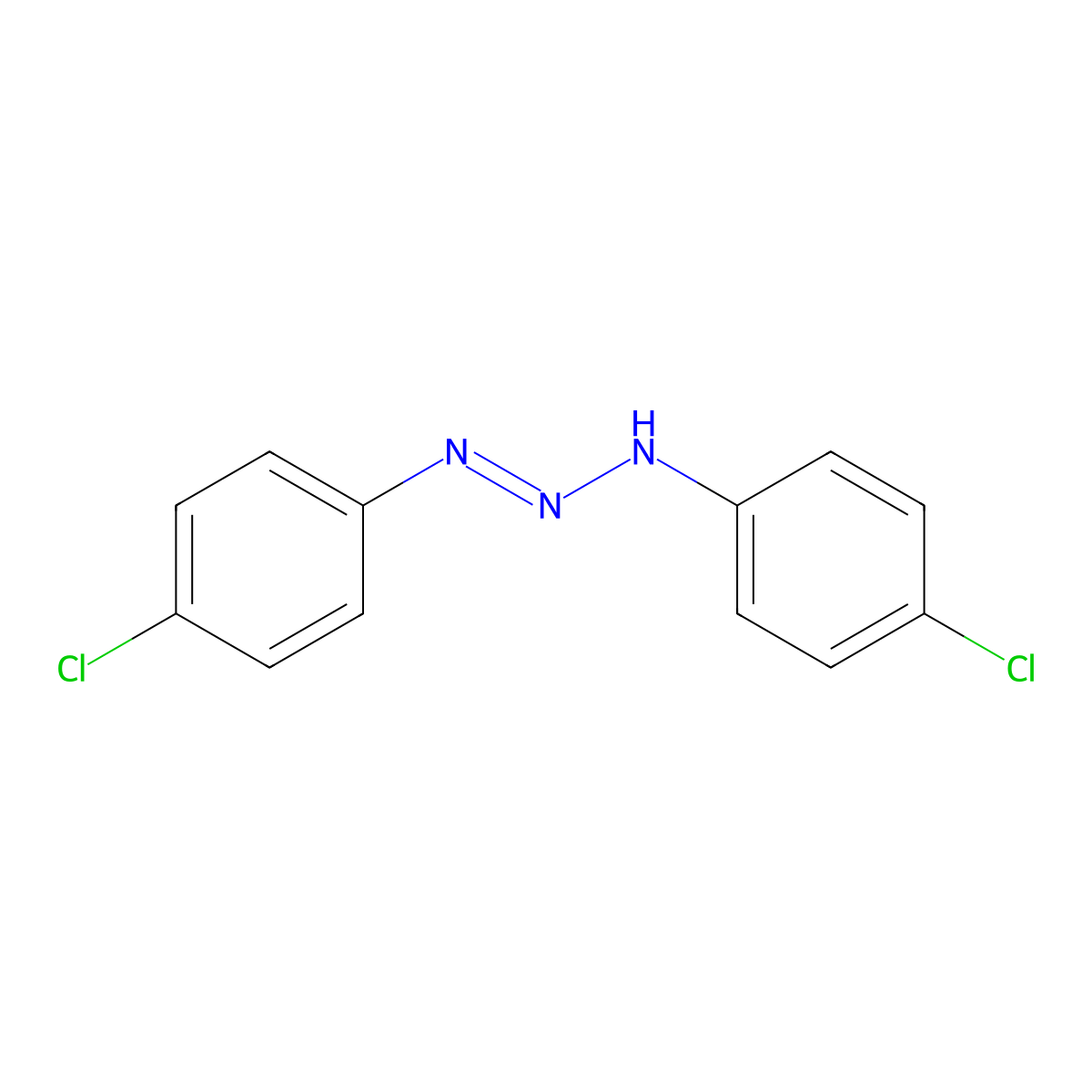 1-Triazene, 1,3-bis(4-chlorophenyl)- molecular structure, CAS 3470-39-1
