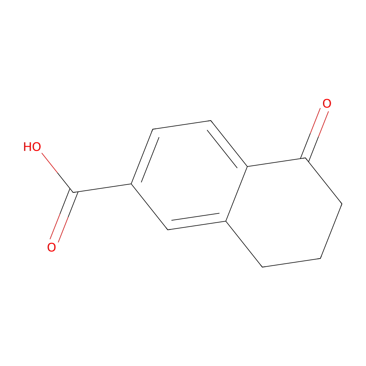 5-Oxo-5,6,7,8-tetrahydronaphthalene-2-carboxylic acid molecular structure, CAS 3470-46-0
