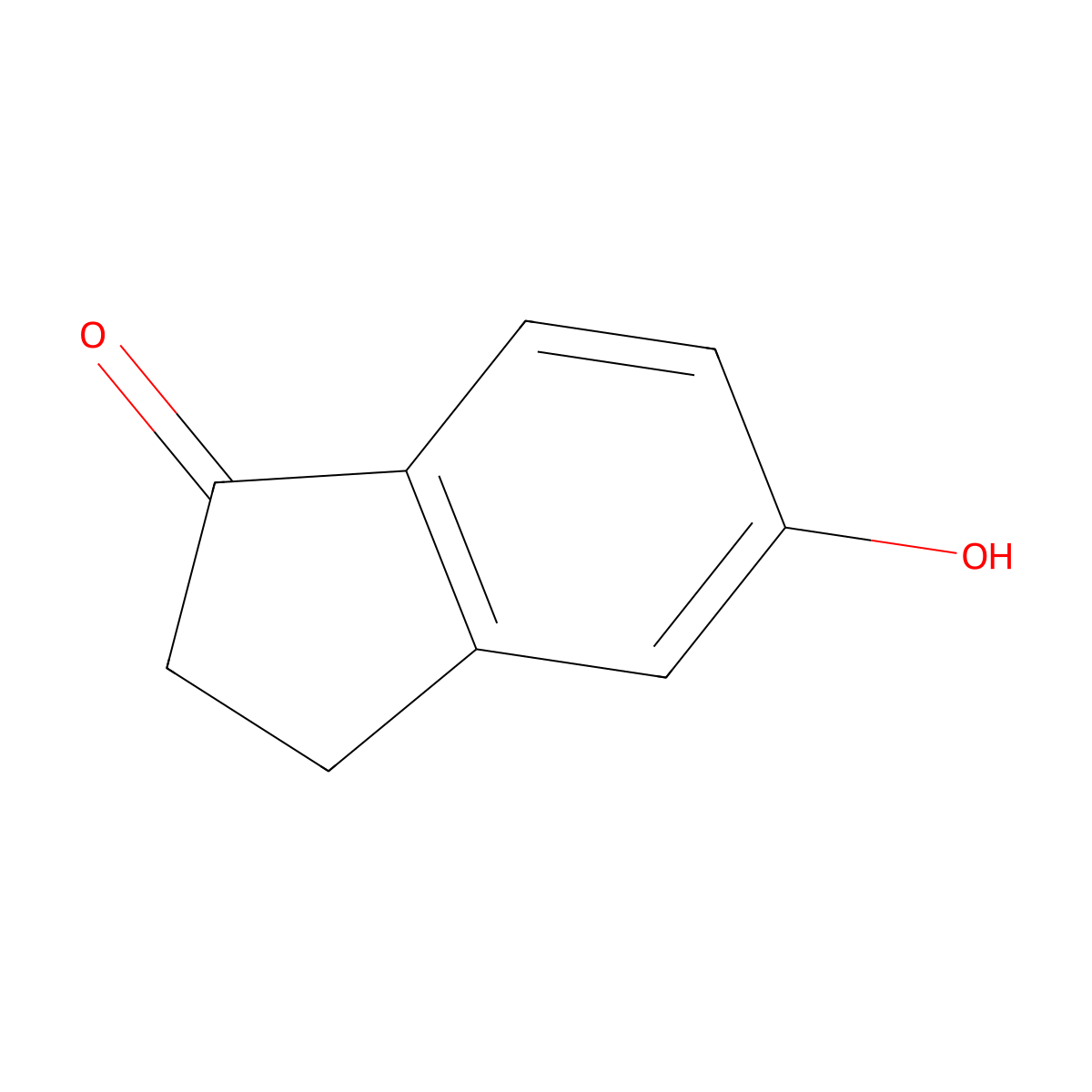 5-Hydroxy-1-indanone molecular structure, CAS 3470-49-3
