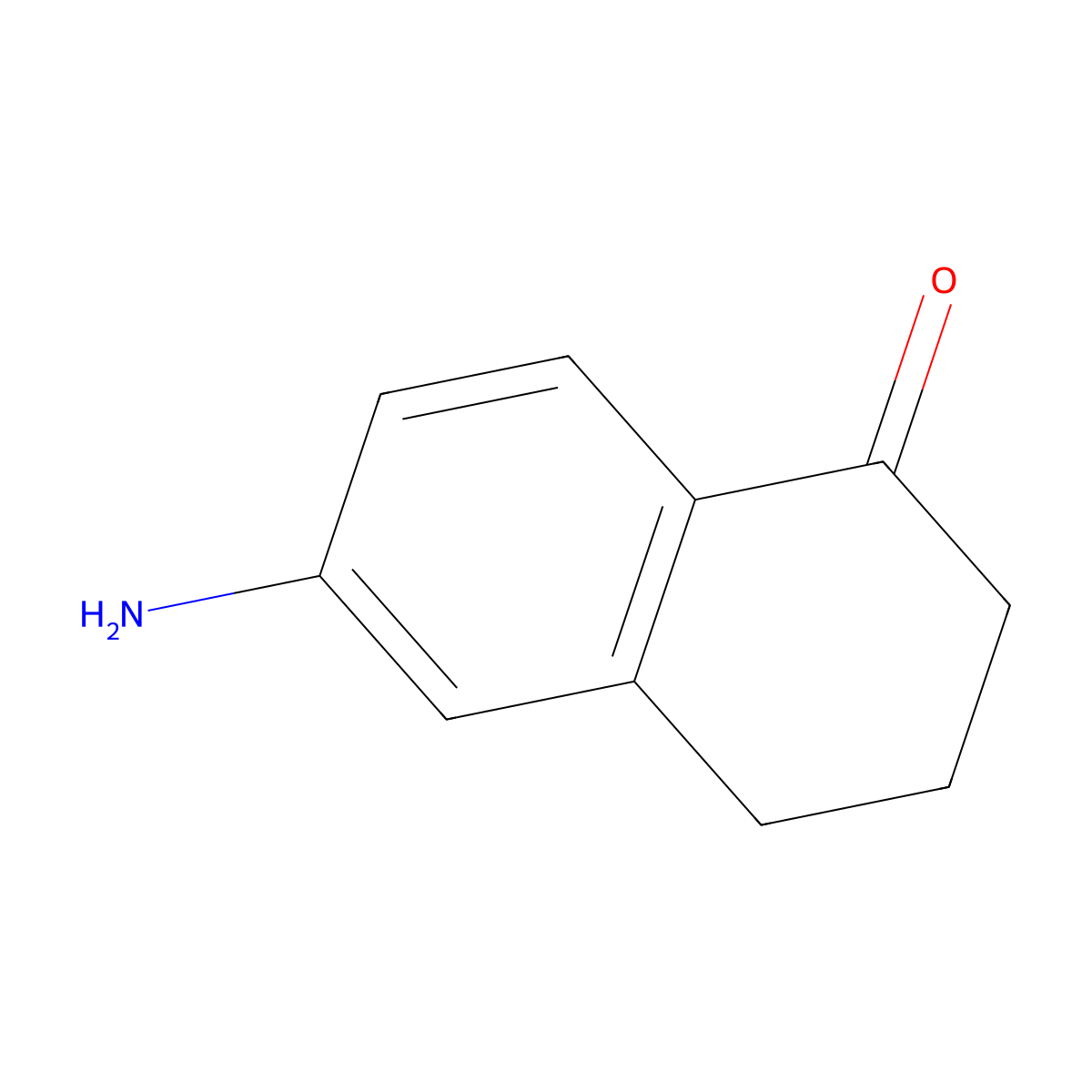 6-Amino-1,2,3,4-tetrahydronaphthalen-1-one molecular structure, CAS 3470-53-9