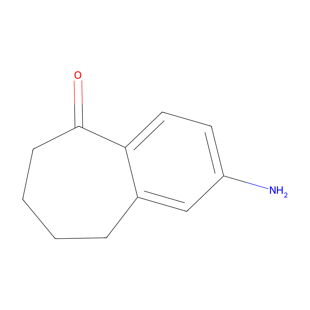 2-Amino-6,7,8,9-tetrahydro-5H-benzo(7)annulen-5-one molecular structure, CAS 3470-55-1