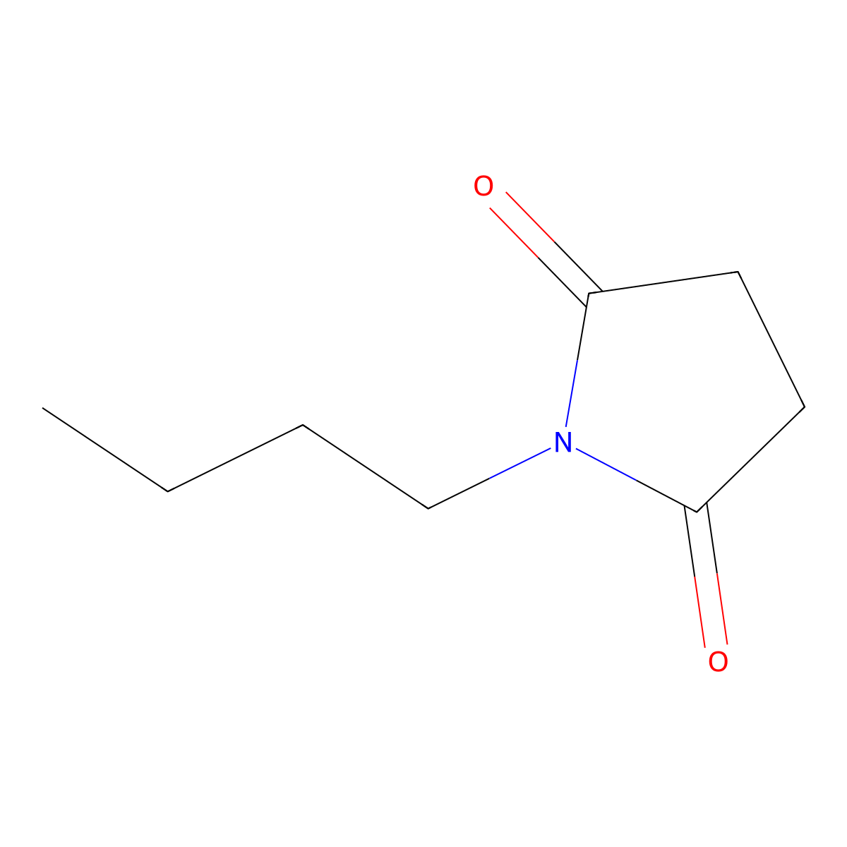 1-Butylpyrrolidine-2,5-dione molecular structure, CAS 3470-96-0