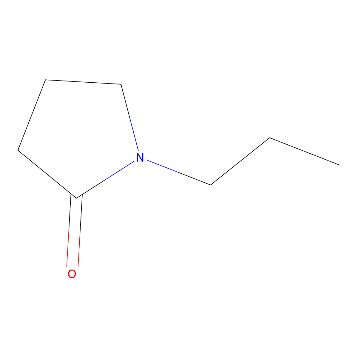 1-Propyl-pyrrolidin-2-one molecular structure, CAS 3470-99-3