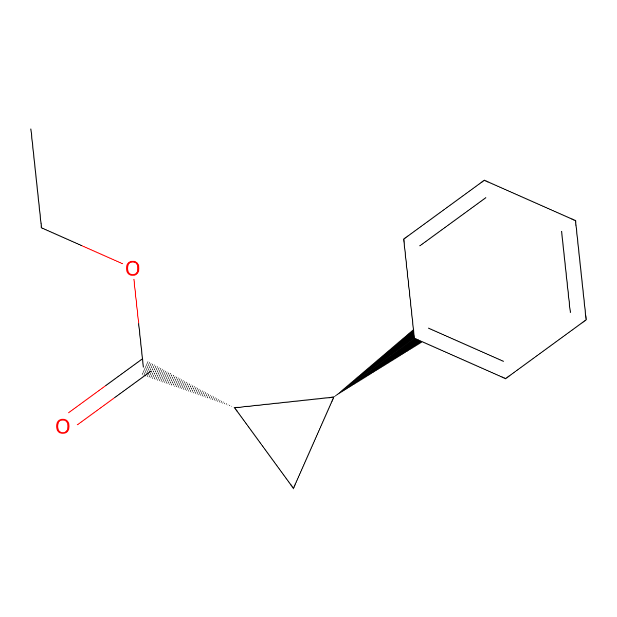 ethyl (1S,2S)-2-phenylcyclopropane-1-carboxylate molecular structure, CAS 34702-96-0