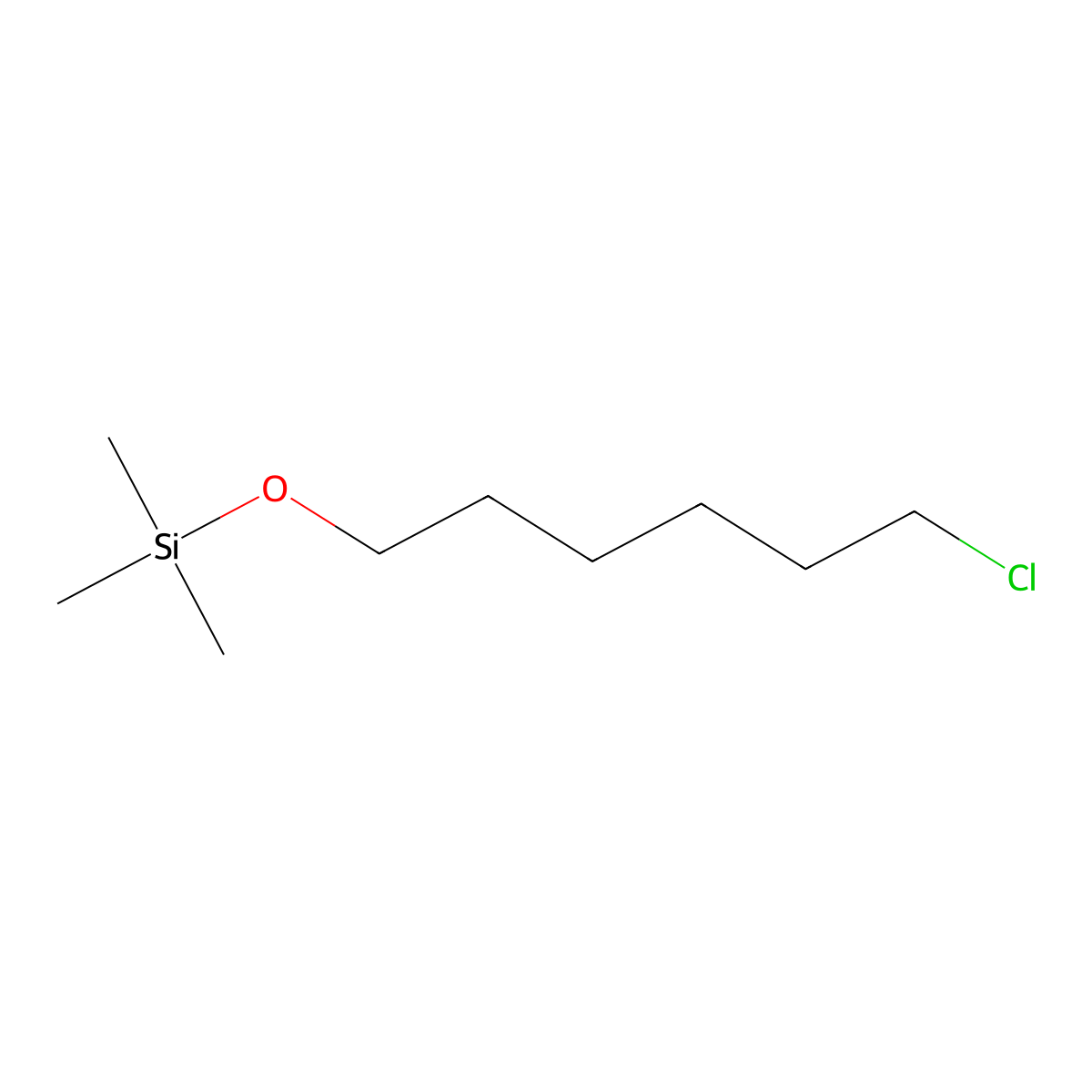 6-Chlorohexyl trimethylsilyl ether molecular structure, CAS 34714-00-6