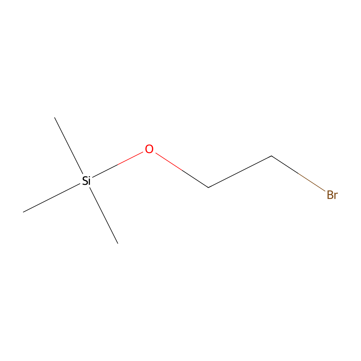 (2-Bromoethoxy)trimethylsilane molecular structure, CAS 34714-03-9