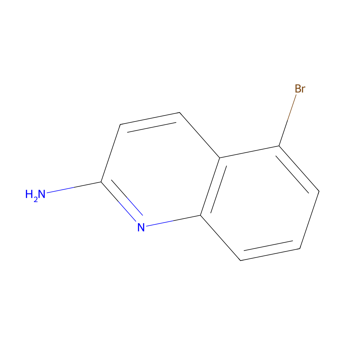 5-Bromoquinolin-2-amine molecular structure, CAS 347146-12-7
