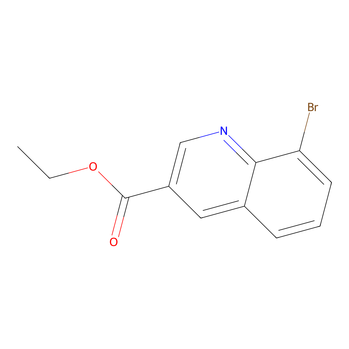 Ethyl 8-bromoquinoline-3-carboxylate molecular structure, CAS 347146-14-9