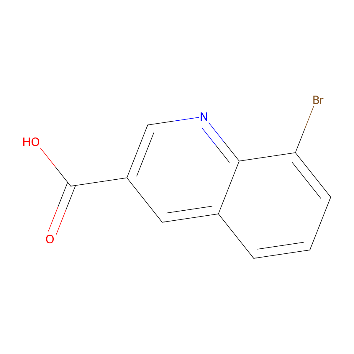 8-Bromoquinoline-3-carboxylic acid molecular structure, CAS 347146-16-1