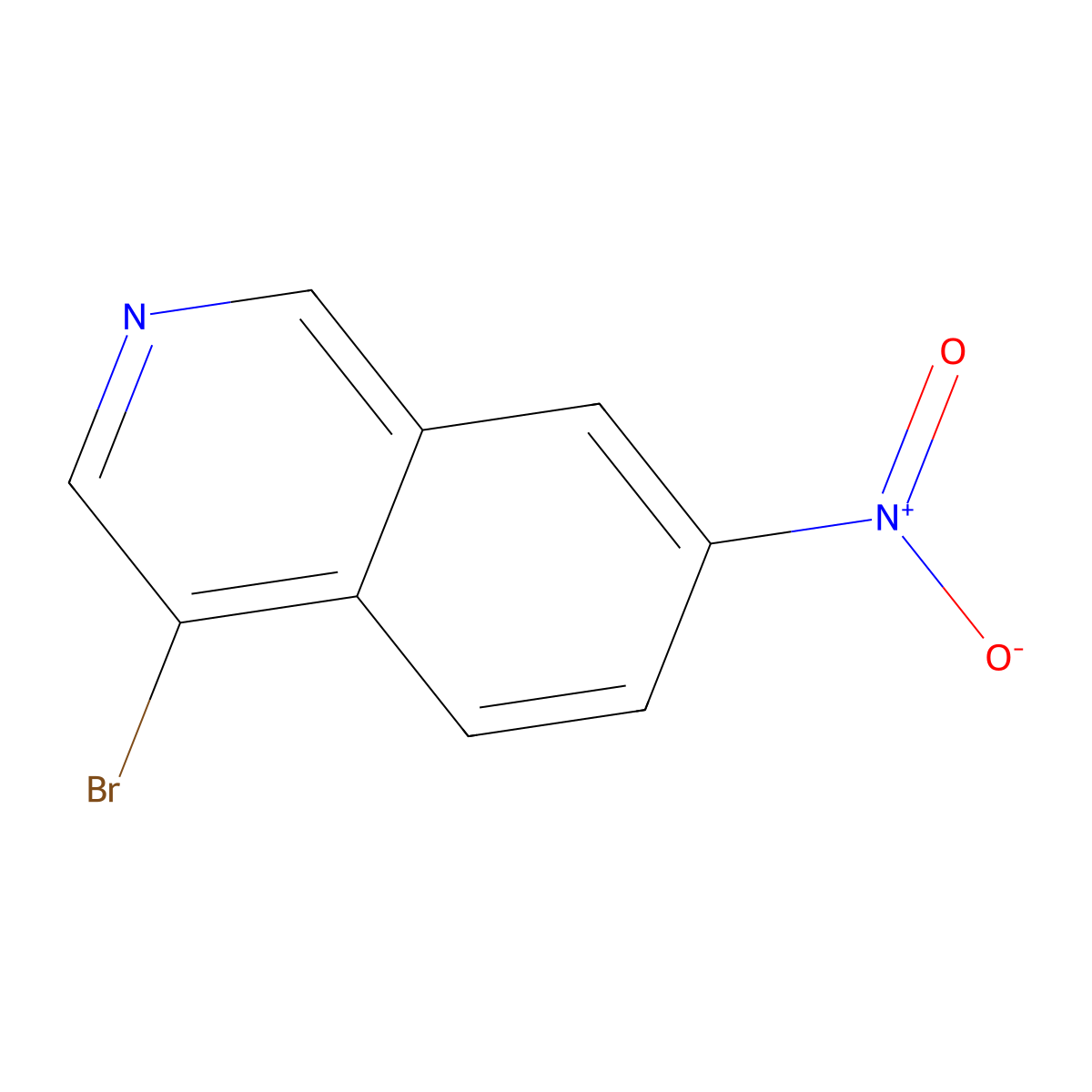4-Bromo-7-nitroisoquinoline molecular structure, CAS 347146-29-6