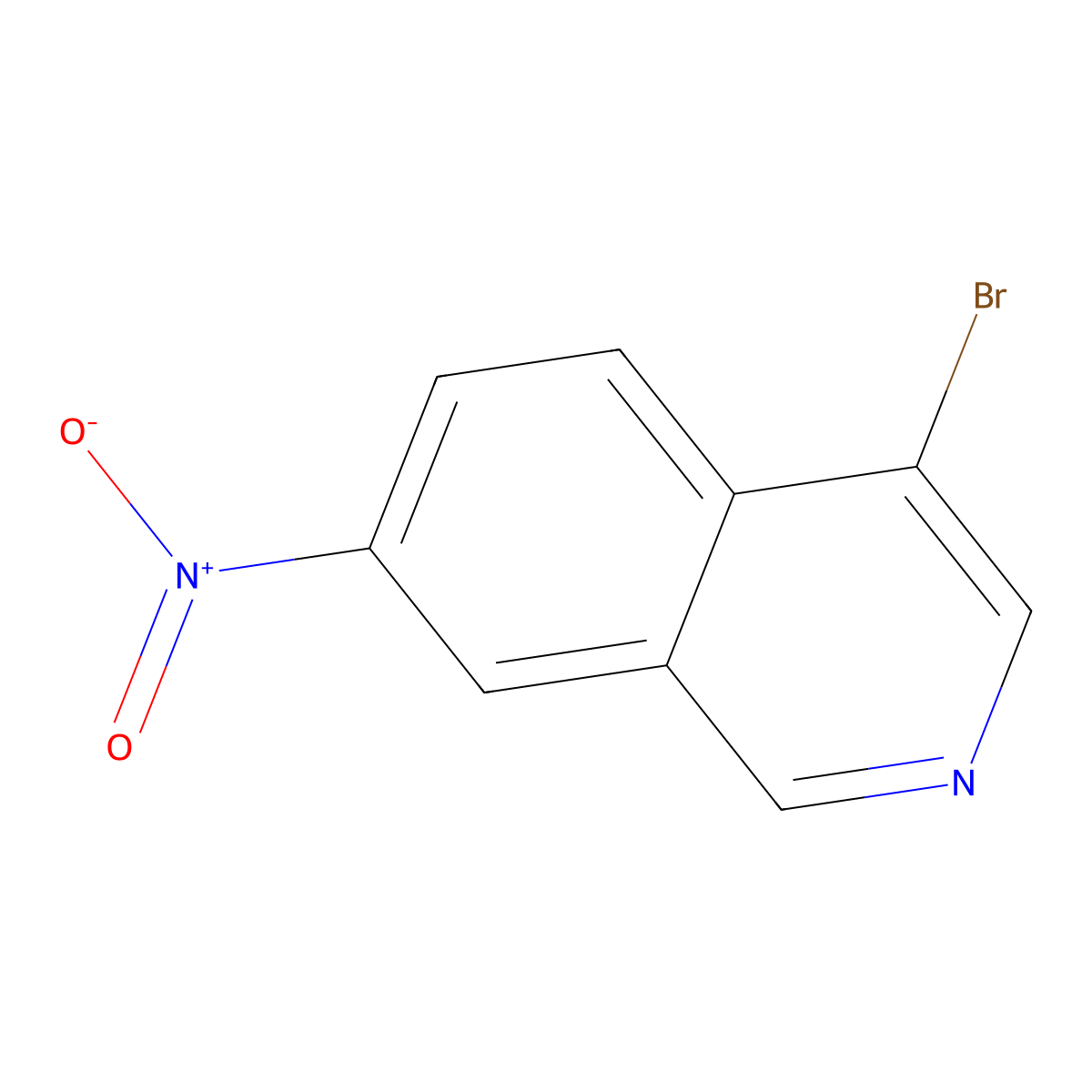4-Bromo-7-nitroisoquinoline molecular structure, CAS 347146-29-6