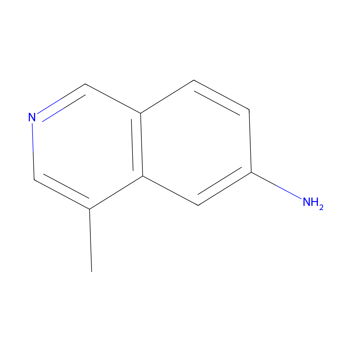 4-Methylisoquinolin-6-amine molecular structure, CAS 347146-61-6