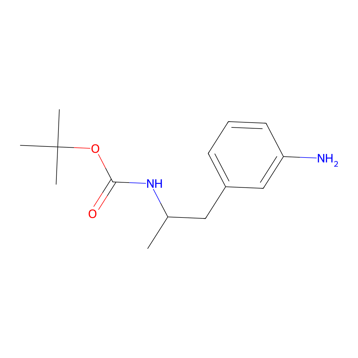 tert-butyl N-[1-(3-aminophenyl)propan-2-yl]carbamate molecular structure, CAS 347146-72-9