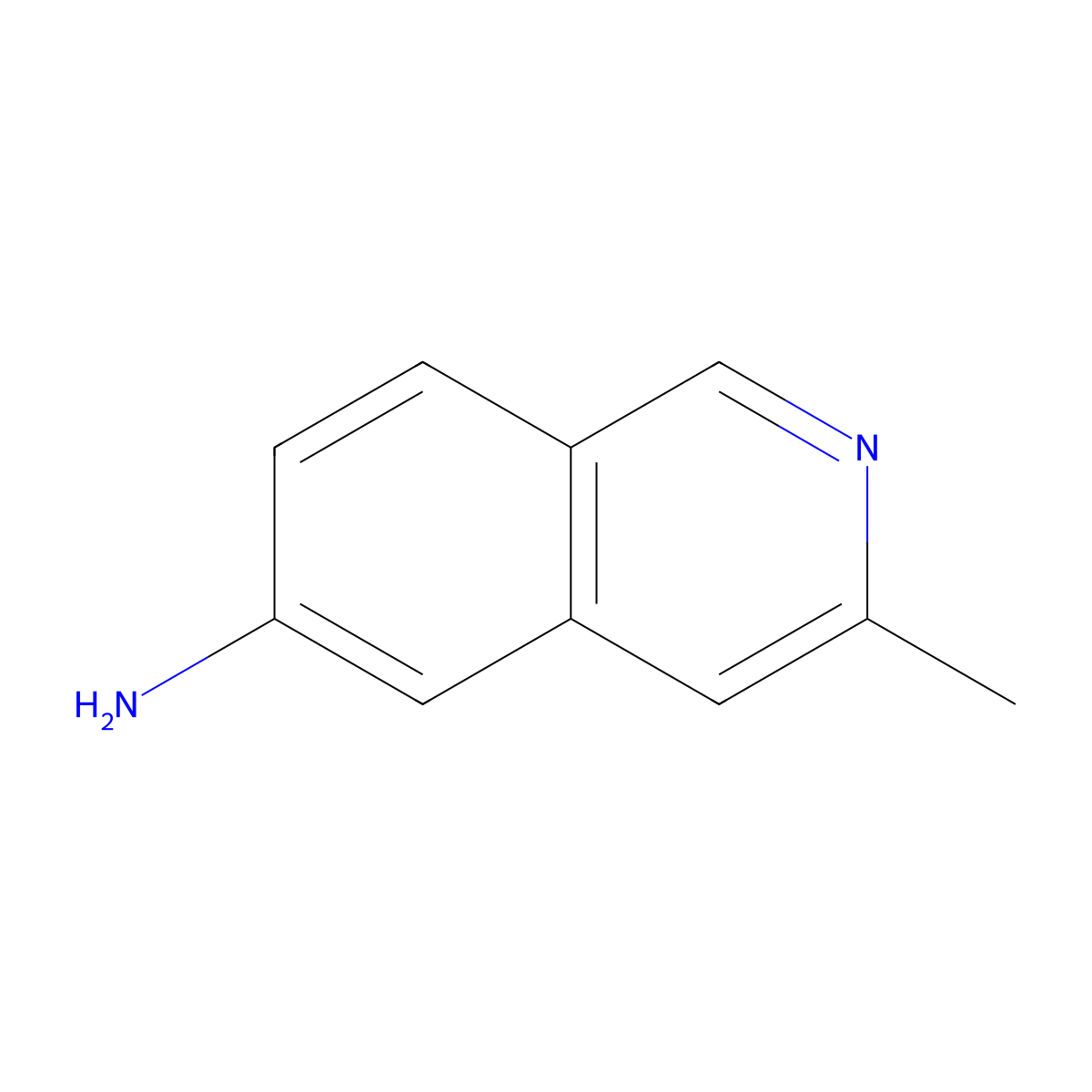 3-Methylisoquinolin-6-amine molecular structure, CAS 347146-76-3