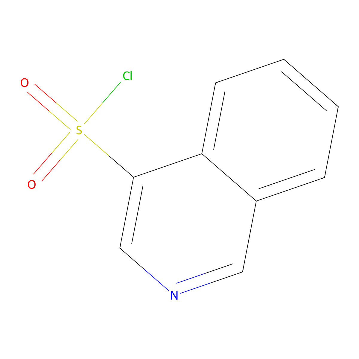 Isoquinoline-4-sulfonyl chloride molecular structure, CAS 347146-79-6