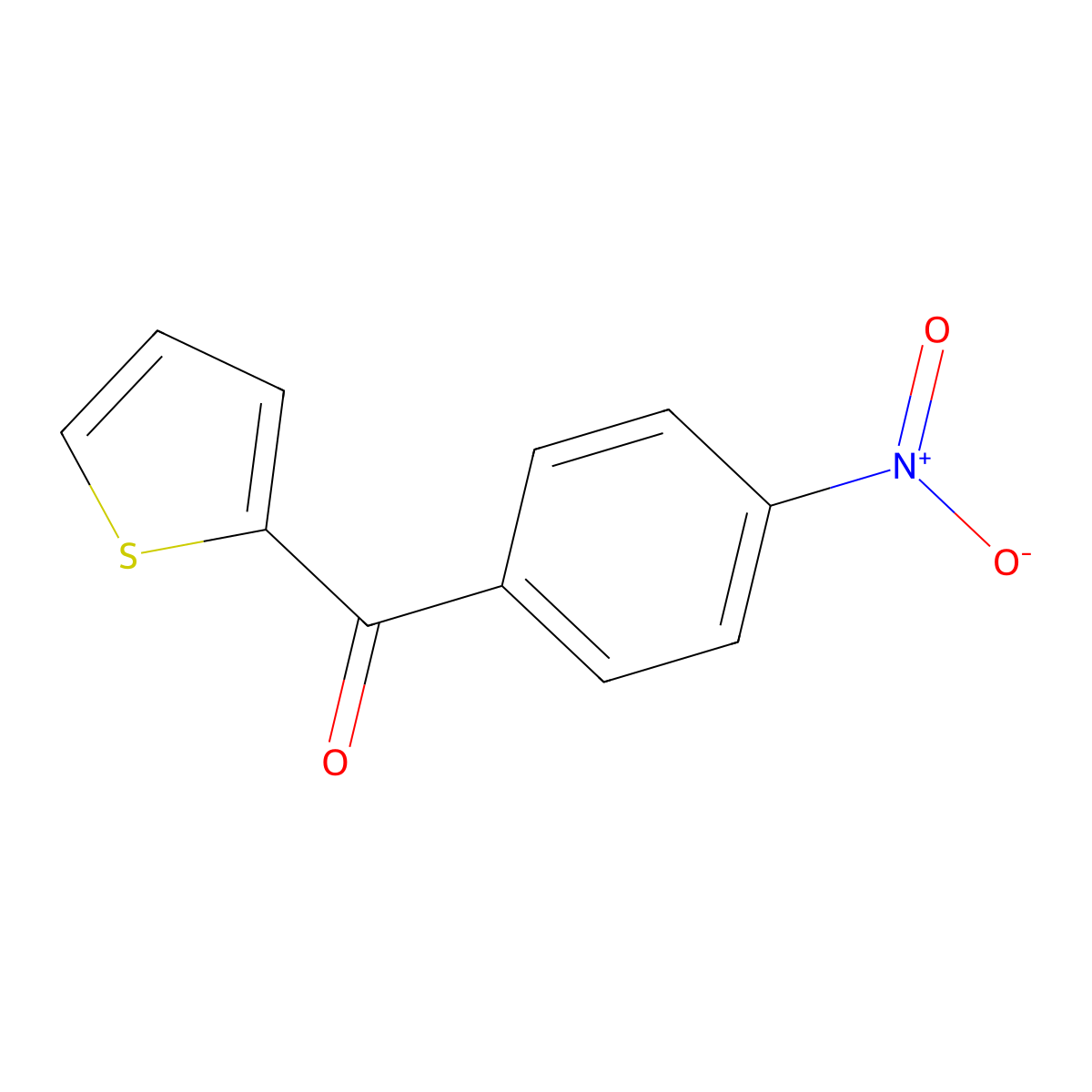 2-(4-Nitrobenzoyl)thiophene molecular structure, CAS 34715-92-9