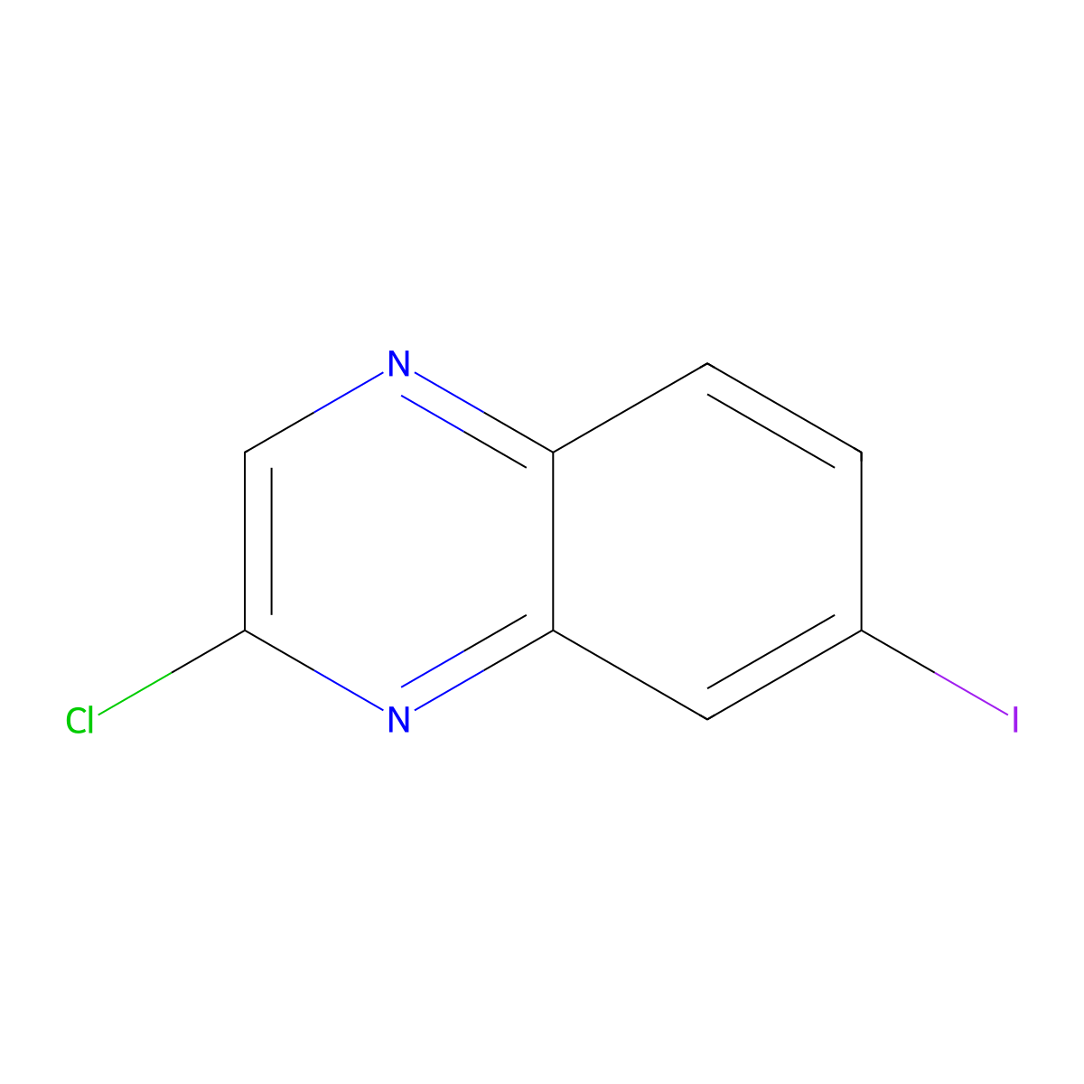 2-Chloro-7-iodoquinoxaline molecular structure, CAS 347162-16-7