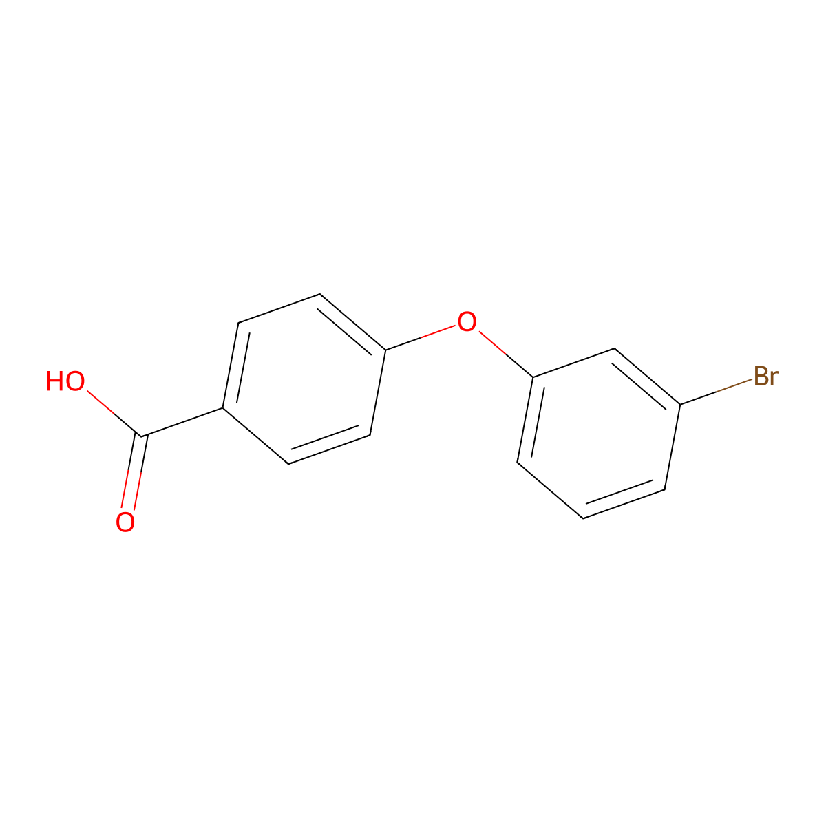4-(3-Bromophenoxy)benzoic acid molecular structure, CAS 347173-46-0