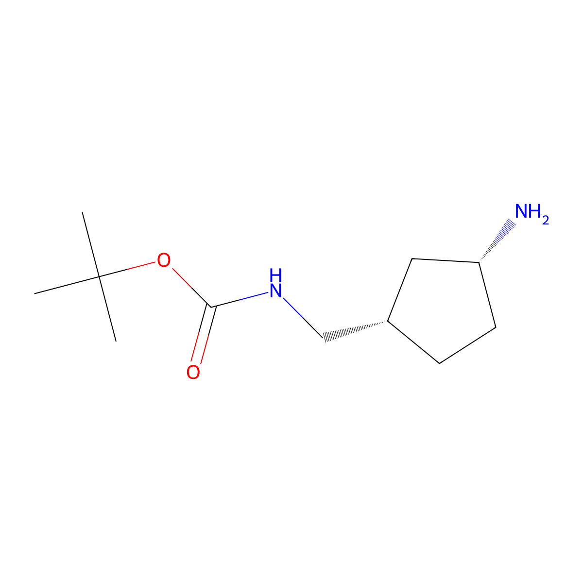 tert-butyl ((1S,3R)-3-aminocyclopentyl)methylcarbamate molecular structure, CAS 347184-43-4