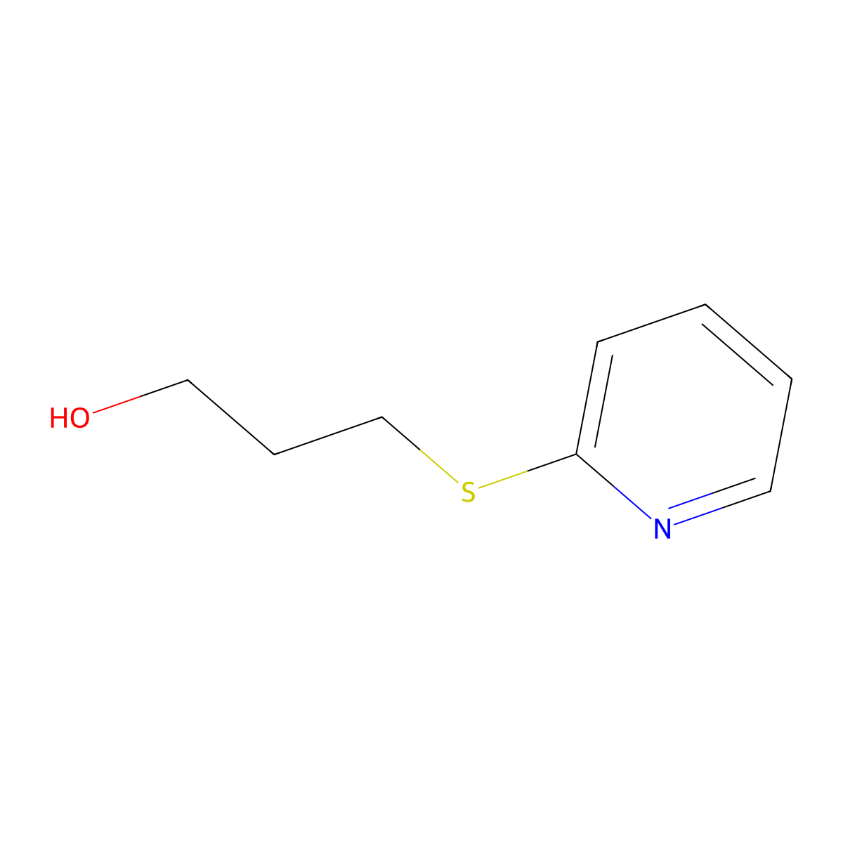 3-(Pyridin-2-ylsulfanyl)propan-1-OL molecular structure, CAS 347194-01-8