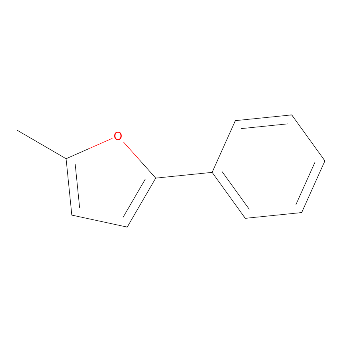 Furan, 2-methyl-5-phenyl- molecular structure, CAS 34721-89-6