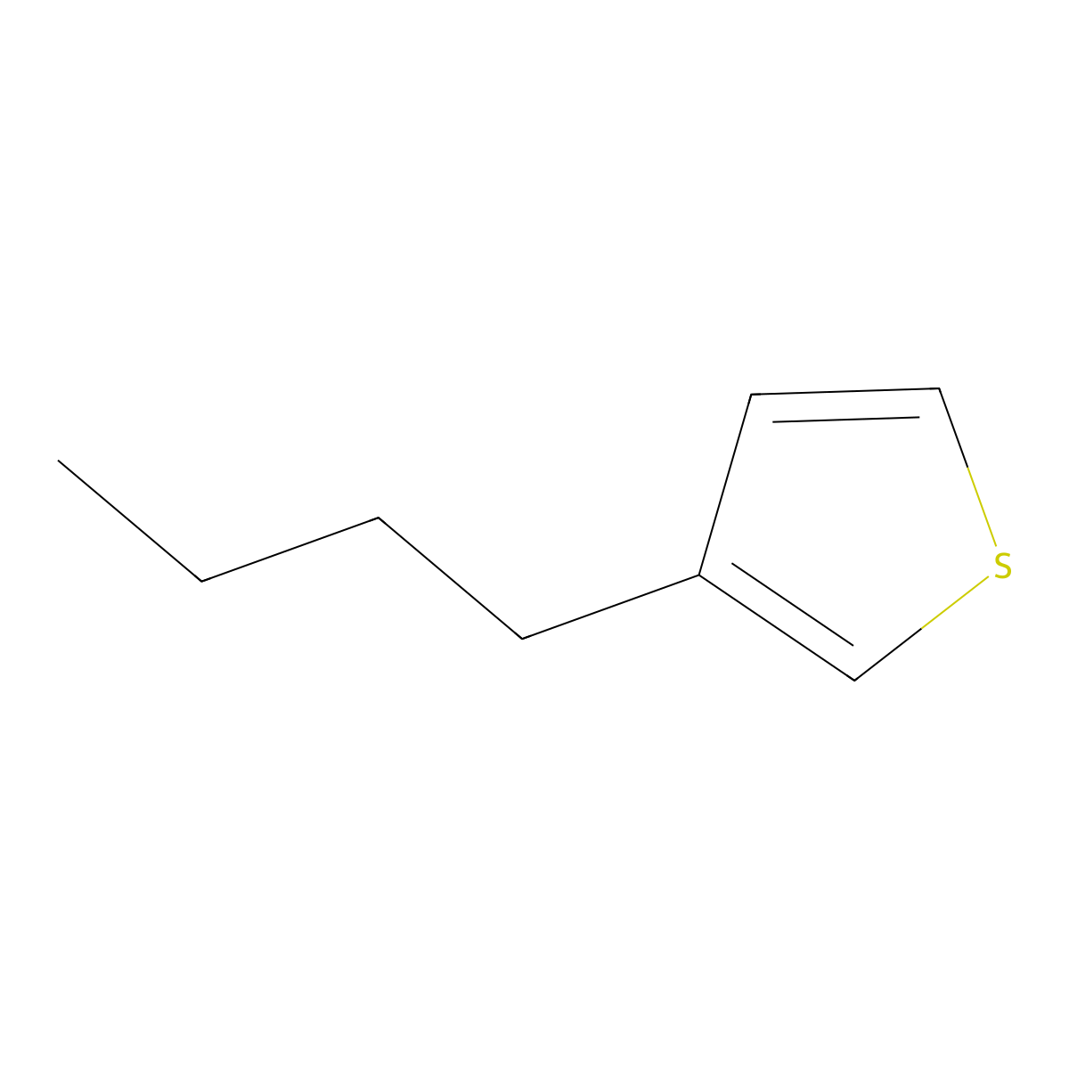 3-Butylthiophene molecular structure, CAS 34722-01-5