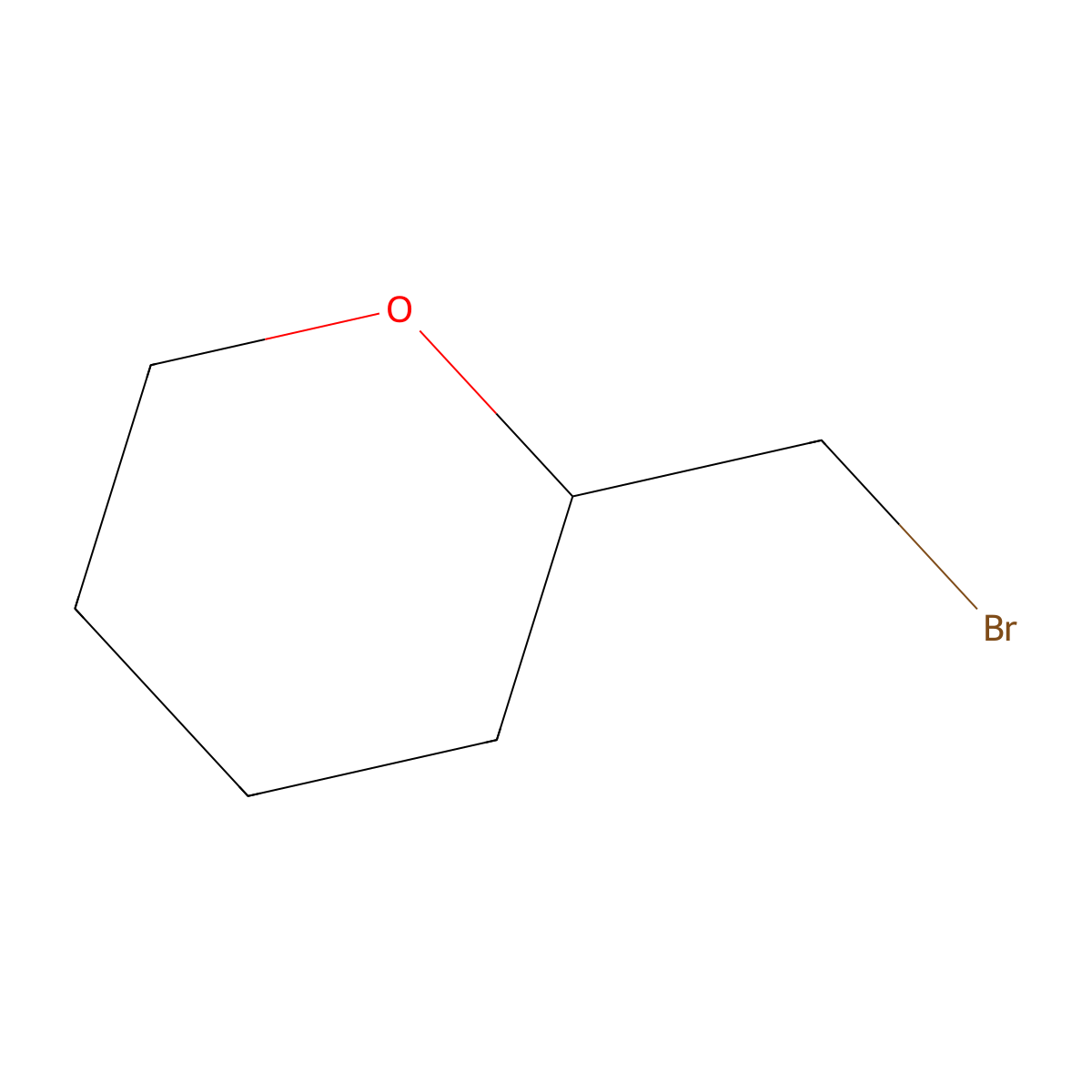 2-(Bromomethyl)tetrahydro-2H-pyran molecular structure, CAS 34723-82-5
