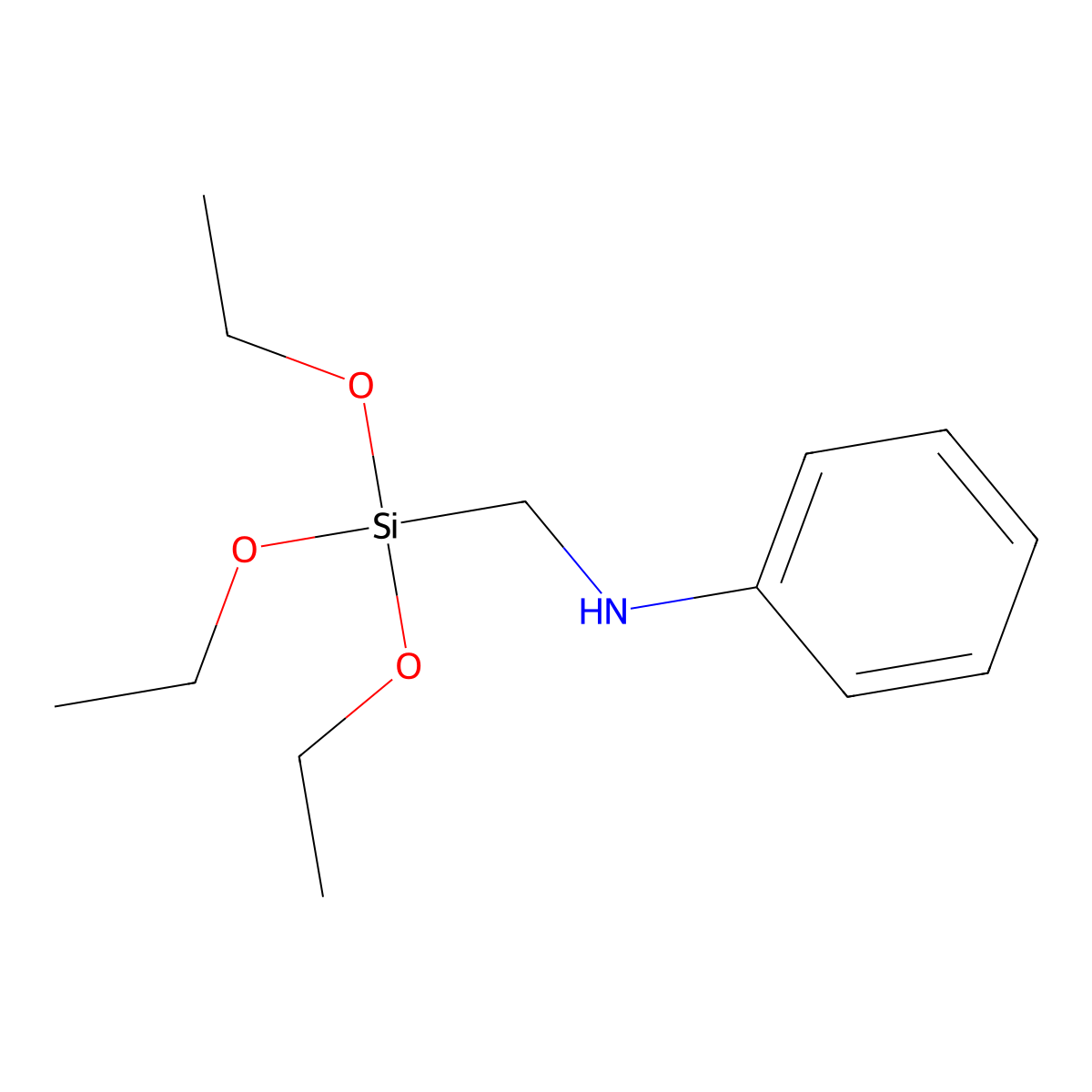 (Anilinomethyl)triethoxysilane molecular structure, CAS 3473-76-5