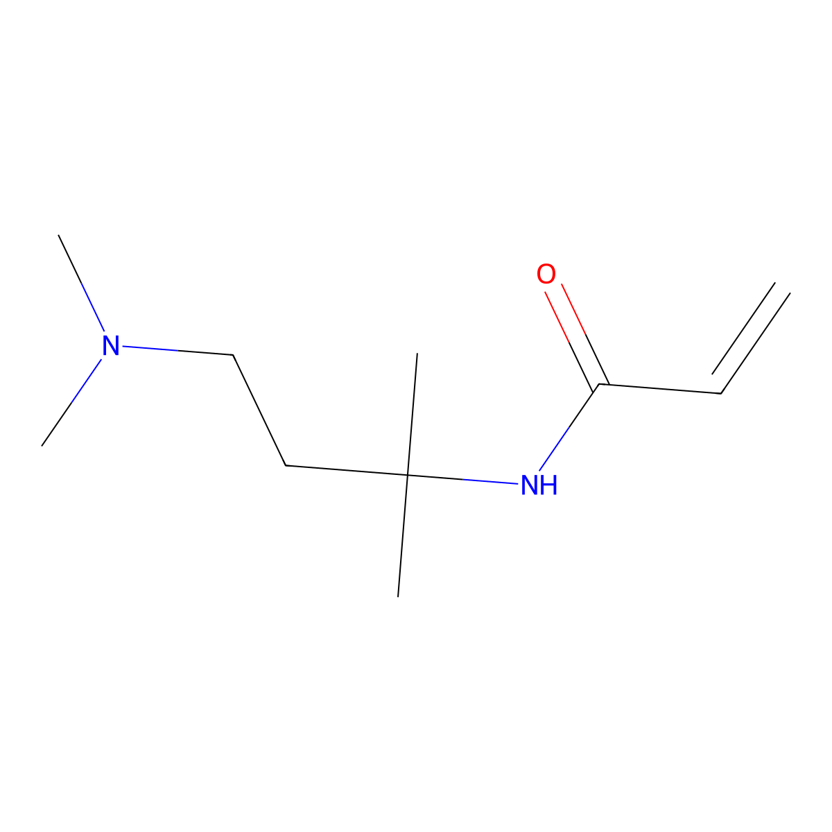 N-(1,1-dimethyl-3-dimethylaminopropyl)acrylamide molecular structure, CAS 34730-67-1