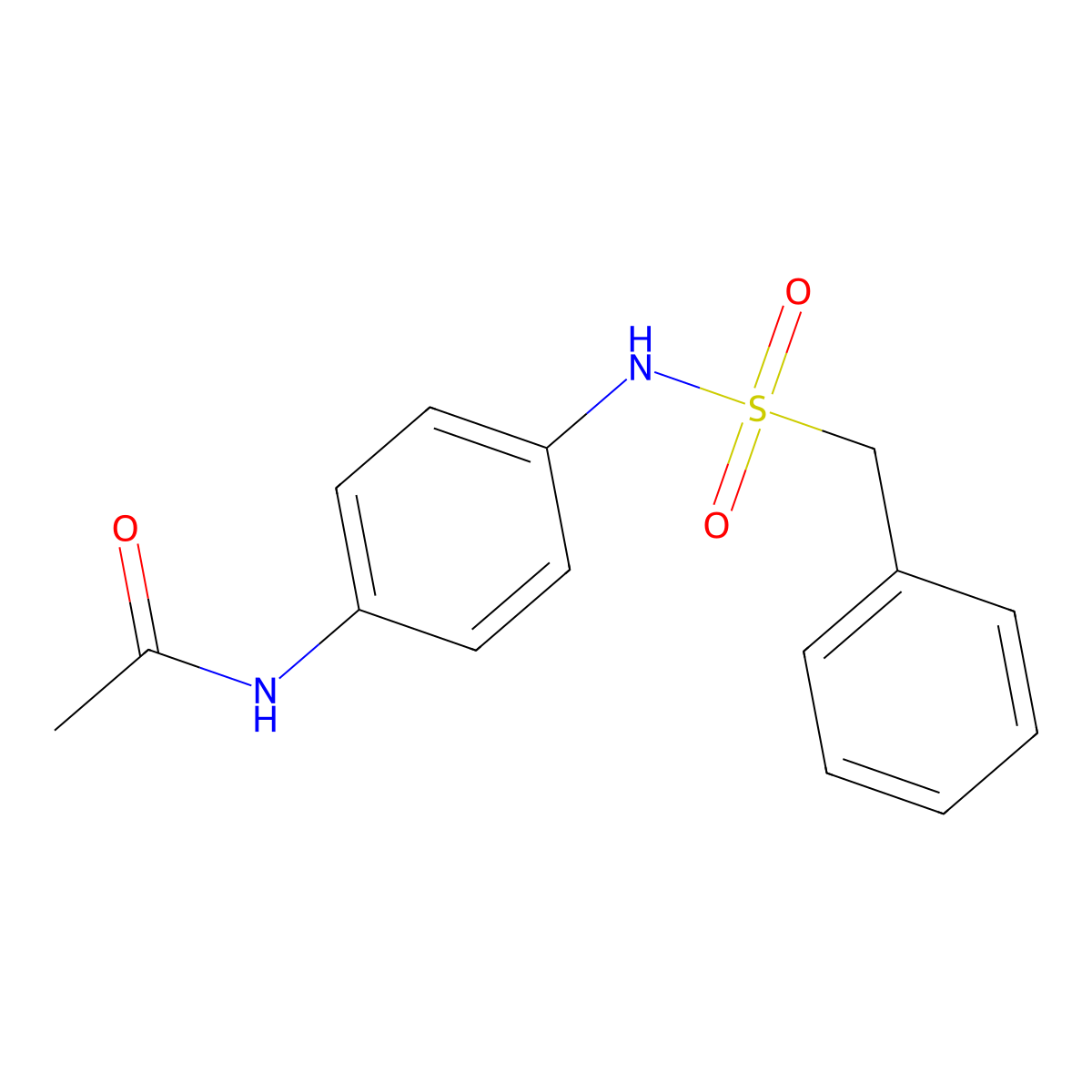 N-[4-(benzylsulfonylamino)phenyl]acetamide molecular structure, CAS 347309-07-3